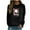 Black, variant on Ichuanyi Womens Fall Tops, Christmas Fashion Women's Casual Long Sleeve Printed Ladies Sweatshirts Tops