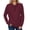 Wine, variant on Hoodie for Women Pullover Womans Long Sleeved Drawstring Pocket Button Pullover Print Fashion Loose Tops Ladies Climb Mountains Fall Winter Wear Wine
