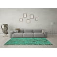 thumbnail image 3 of Ahgly Company Indoor Rectangle Persian Turquoise Blue Traditional Area Rugs, 2' x 3', 3 of 4