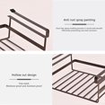 thumbnail image 4 of Metal Pull Out 1 Tier Under Cabinet Storage Rack, Shatterproof, Durable Space Saving Convenient Kitchen Drawer Wire Organizer, Undershelf Basket (Black) Pack Of 1, 4 of 4