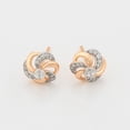 thumbnail image 4 of Set Collar, Dije Y Aretes Flor Roseta Swarovski Oro Laminado, 4 of 10
