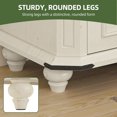 thumbnail image 4 of Uforic Rustic Nightstand Set of 2 with Charging Station & Drawers, Bedside Table for Bedroom, White, 4 of 8