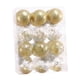 thumbnail image 3 of 24 bolas navideñas transparentes para decorar el árbol de Navidad. Oro claro, 3 of 9
