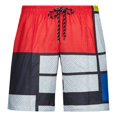 thumbnail image 4 of PMUYBHF Male Cargo Shorts for Men 44 Waist Mens Printed Cotton Drawstring Board Shorts, 4 of 5