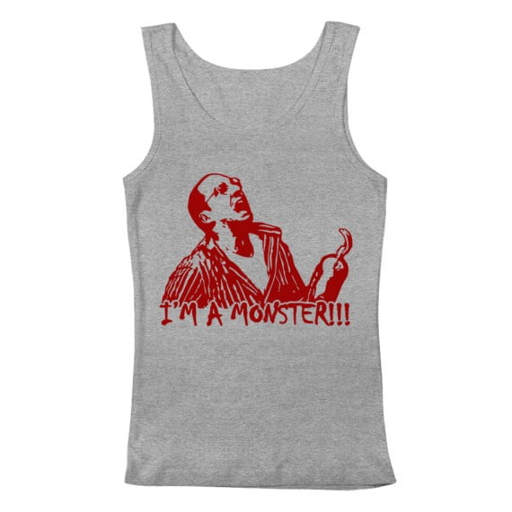 GEEK TEEZ I'm A Monster Buster Original Artwork Inspired by Arrested Development Men's Tank Top Grey X-Large