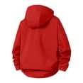 thumbnail image 4 of Rexolia Men’s Waterproof Rain Jacket Hooded Lightweight Breathable Packable Outdoor Hiking Red 2XL, 4 of 6