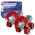 thumbnail image 1 of Strauss Patins à Roulettes Junior Ténacité / Pointure de Chaussure Ajustable pour Enfants / Patins à 4 Roues pour Garçons et Filles / pour Patinage Intérieur et Extérieur / Groupe d'Âge 3-7 Ans / Capacité de Charge jusqu'à 60 kg, Argent, 1 of 5