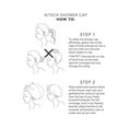thumbnail image 5 of Kitsch Luxury Shower Cap for Women, Reusable and Flexible Hair Cap, 1pc, Sunset Tie Dye, 5 of 14