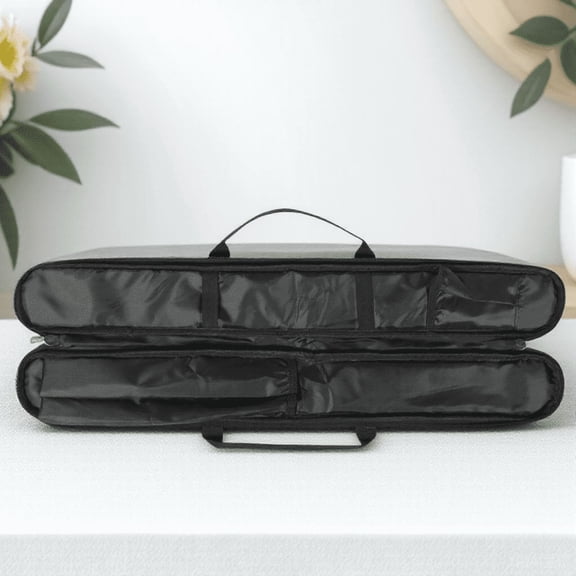 IFANLANDOR Portable Black Flute Case Lightweight Flute Storage Bag Organizer with Oxford Fabric