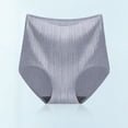 thumbnail image 2 of Gibobby Calzoncillos para mujer alicrados Ropa interior cómoda de seda de hielo grande para mujer Ropa interior sólida de tiro medio sin rieles Ropa interior de algodón(Gris,M), 2 of 3