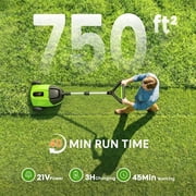 Electric Small Lawn Mower with Auto Shut-Off Sensor, 3 Position Cutting Height, 9.9Lbs Lightweight Cordless Push Mower Battery Powered for Garden/Yard/Farm, Gardening Gifts for Parents, Seniors