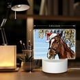 thumbnail image 6 of Hirioo Christmas Horse for Rectangular Acrylic with Night Light Best Gifts for Lover Girl Mom, Valentine's Day Anniversary Birthday Wedding Present, 6 of 9