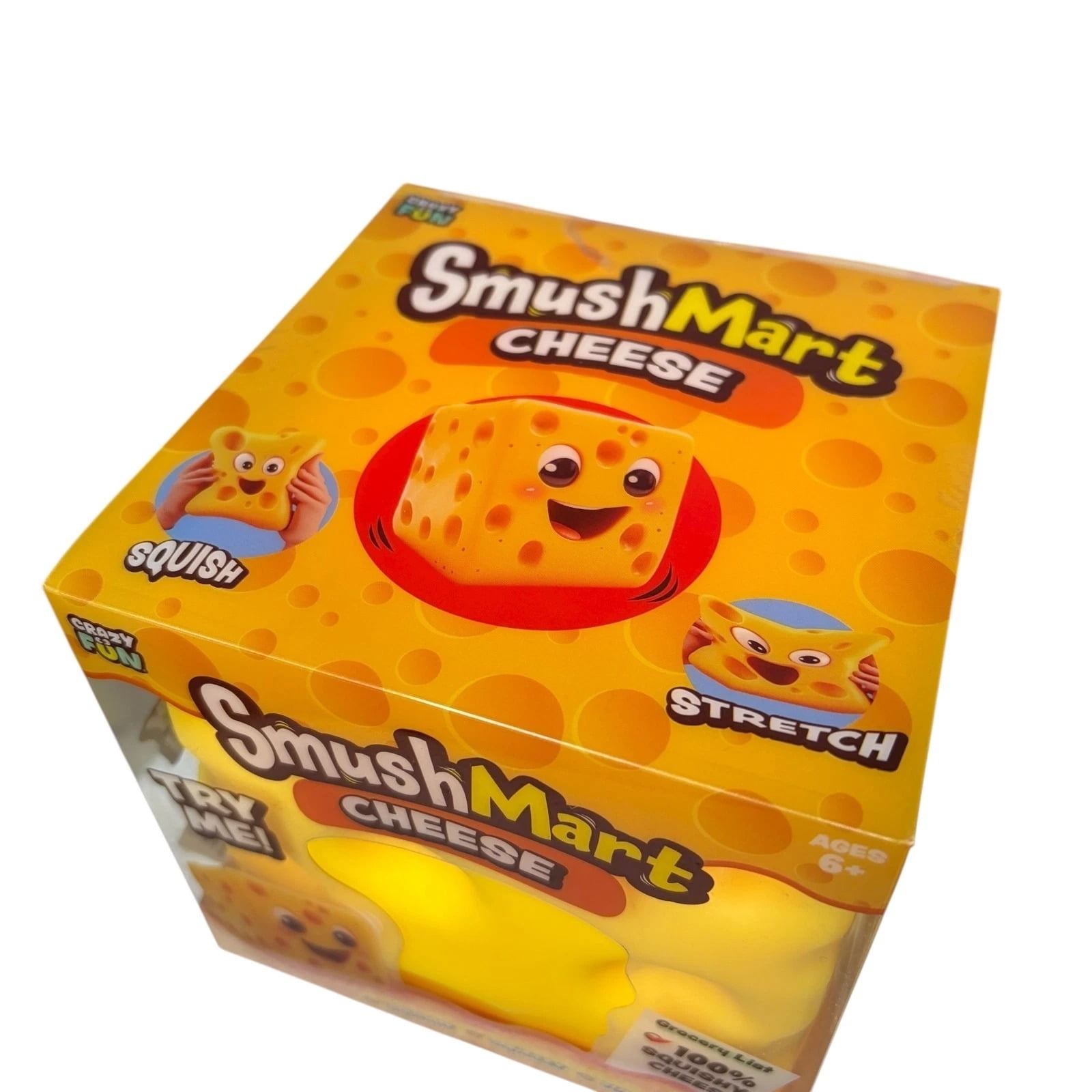 5” Jumbo Cheese Squishy, Viral Squishy Cheese, Soft Sensory Stress Relief Toys for Teens & Adults, Fun Novelty Gift for Holiday Festivals