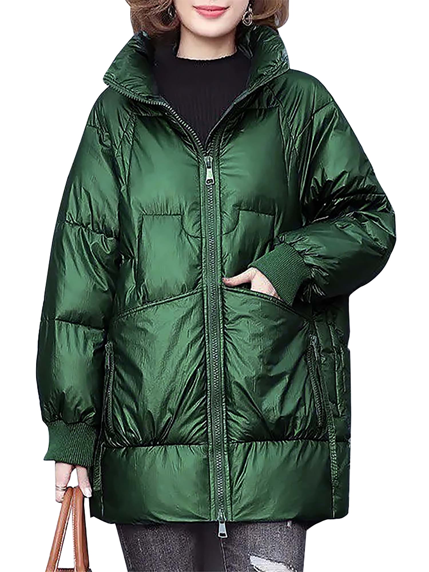oil cost Witty LilyLLL Womens Quilted Puffer Down Coat Winter Thermal Padded Parka Jacket  Outwear - Walmart.com