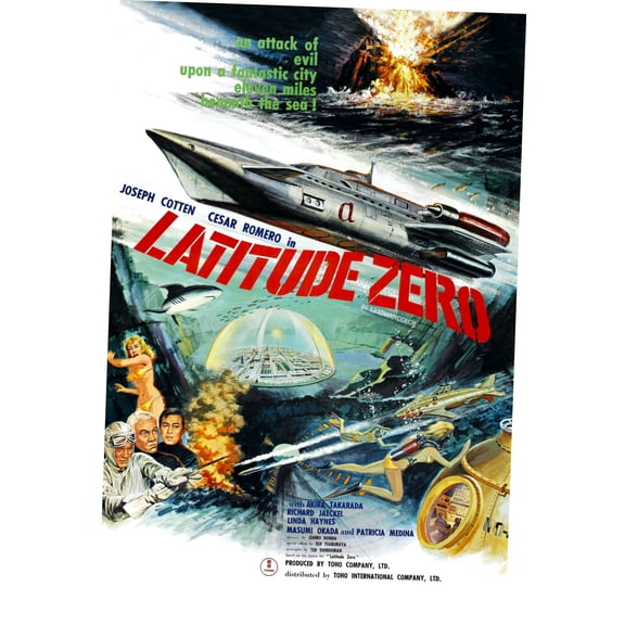 Z Posters Latitude Zero Movie Poster 11Inx17In Wall Art 11x17 Poster Color Category: Multi, Unframed, Ages: Adults
