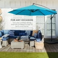 thumbnail image 3 of Best Choice Products 10ft Offset Hanging Outdoor Market Patio Umbrella w/ Easy Tilt Adjustment - Sky Blue, 3 of 7
