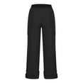 thumbnail image 5 of Patlollav Hiking Pants for Women with Pockets Loose Casual Pants Dressy Lightweight Ladies Baggy Cargo Pants, 5 of 6