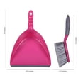 thumbnail image 2 of WBM Dustpan and Brush Set, Floor Cleaning Multipurpose Dustpan for Home, Pack of 2, 2 of 7