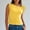 Yellow, variant on LADIGASU Women'sSleeveless Round Neck Strap Solid Color Casual Top T-shirt