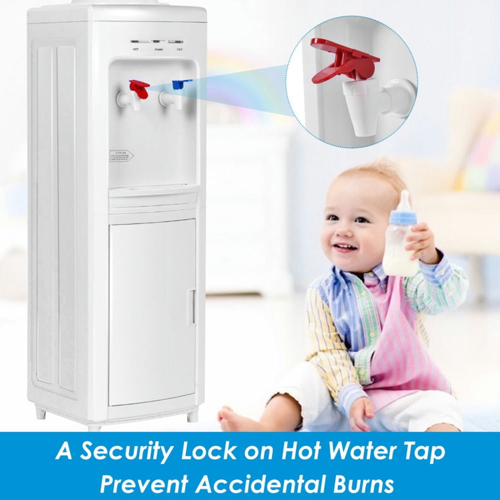 Topcobe 5 Gallons Hot and Cold Water Cooler Dispenser with Child Safety Lock for Home Kitchen Offices Dorm