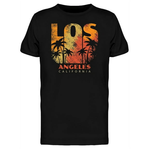 Sunset Los Angeles Logo T-Shirt Men -Image by Shutterstock, Male 3X-Large