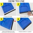 thumbnail image 4 of HUGFEGWE 2pcs Plastic Strip Replacement for Dustpan Edge Bar Dust Pan Inlet Soft Pressing Strips Protector Garbage Shovel Closing Edges Straps Dustpan Repair Accessories Black UA824-5669, 4 of 9