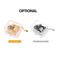 thumbnail image 3 of Amdohai 18 Notes Clear Acrylic Music Box Hand Crank DIY, 3 of 8