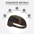 thumbnail image 3 of Rustic Cabin Autumn Forest Headbands for Women Men, Workout Elastic Sweat Band for Yoga Running Cycling Gym Exercise Non Slip Head Bands for Women's Hair, 3 of 5