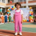 thumbnail image 2 of UAYOTSE Girls Boys Overalls Adjustable Strap Loose Fit Jumpsuits Casual Bib Overalls,Sizes 9-10 Years, 2 of 8