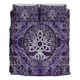 thumbnail image 3 of Juego de Cama Vikingo Árbol de la Vida con Triquetra Amatista y Plata Juego de Cama, 3 of 5