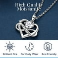 thumbnail image 6 of MomentWish Infinity Heart Pendant Necklace for Women 1 Carat Simulated Diamond Necklace Valentines Anniversary Graduation Gifts for Her, 6 of 9