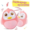 thumbnail image 4 of HEJULIK Penguin Wobbling Toy, Baby Wobble Toy, 6 to 12 Months Baby Toys, Gift for Boys and Girls (Pink), 4 of 6