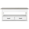 thumbnail image 4 of Wood Lift Top Coffee Tables with 2 Storage Drawers & Hidden Compartment for Living Room Office, White, 4 of 8