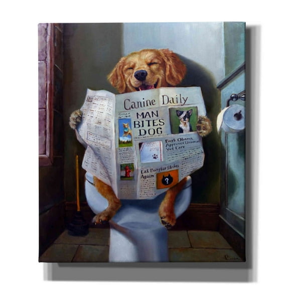Epic Graffiti 'Dog Gone Funny' by Lucia Heffernan, Canvas Wall Art, 26"x30"