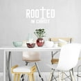 thumbnail image 1 of VWAQ Rooted in Christ Vinyl Wall Art Christian Decal Quote Religious Home Decor, 1 of 1