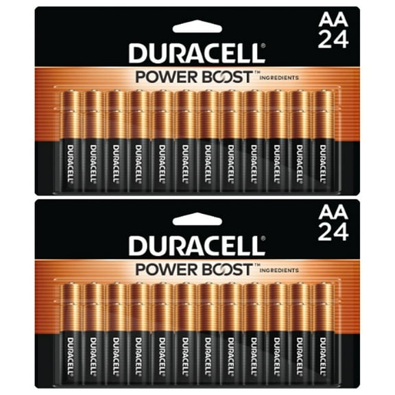 Duracell Coppertop AA 1.5V Battery with POWER BOOST , (2 x 24 Pack)