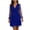 A93 Blue, variant on Womens Sparkle Dot Print Sundress with Long Sheer Sleeves, V Neck Wrap Dress for Summer Parties, Casual Beach or Evening Outfits, Stylish and Feminine