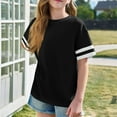 thumbnail image 7 of tarylea Girls Oversized T Shirts Drop Shoulder Short Sleeve Shirts Round Neck Loose Fitted Summer Tees Top, 7 of 7