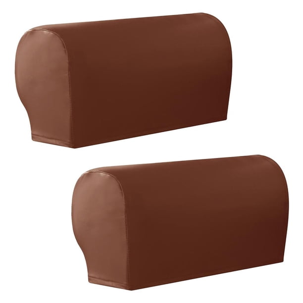 1 par de fundas elásticas para reposabrazos de sofá, protector para muebles, sofá de dos plazas, sillón reclinable naranja