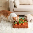 thumbnail image 3 of 12 Plush Carrots Enrichment Dog Puzzle Toys Hide and Seek Carrot Farm Dog Toys Carrot Patch Dog Snuffle Toy for Puppy Large Dogs, 3 of 6