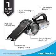 BLACK+DECKER dustbuster Pivot Cordless Handheld Vacuum, for Home & Car, with Pivoting Wide Mouth Nozzle, BDH2000PL, Black