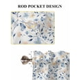 thumbnail image 6 of Blue Pink Flowers Bathroom Window Curtain, Spring Floral Elegant Pastoral Watercolor Light Filtering Coffee Kitchen Curtains, Bedroom Living Room Curtains 2 Panel 84"x45", 6 of 6