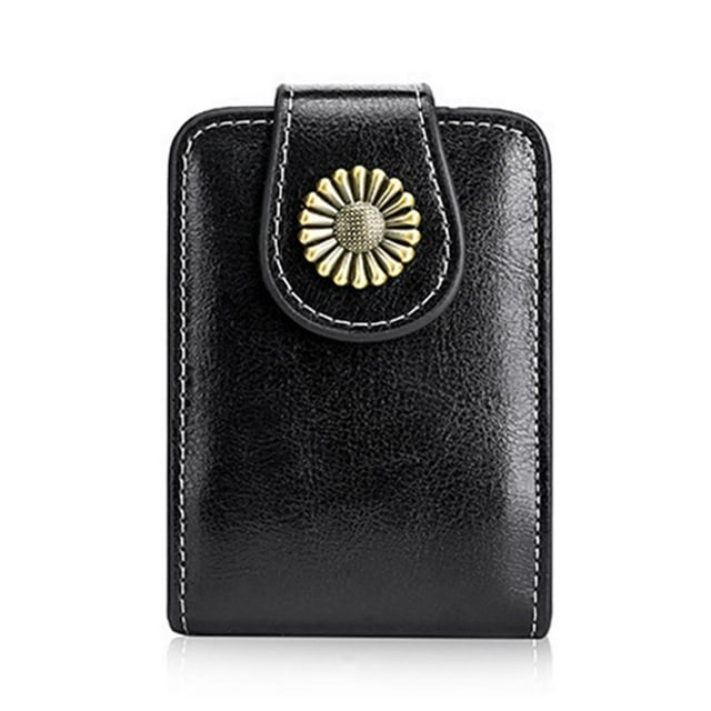 Étui à Rouge à Lèvres en Cuir PU avec Miroir Sac Cosmétique Portable pour Femmes Mini Sac à Rouge à Lèvres Beauté