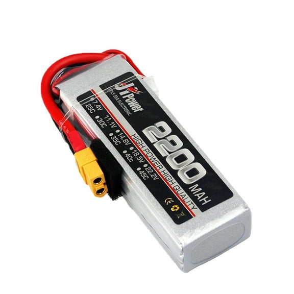 7.4V 2200mAh 2S 25C Lipo Battery with XT60 Plug | Rechargeable Battery for RC Model & Drone Suitable for RC Car, Truck, RC Boat, Quadcopter Aircraft