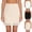 Beige 2, variant on Half Slip For Women Seamless Lace Waist Side Split Underskirt Lightweight Soft Stretchy Sleepwear Mini Skirt,White,Small