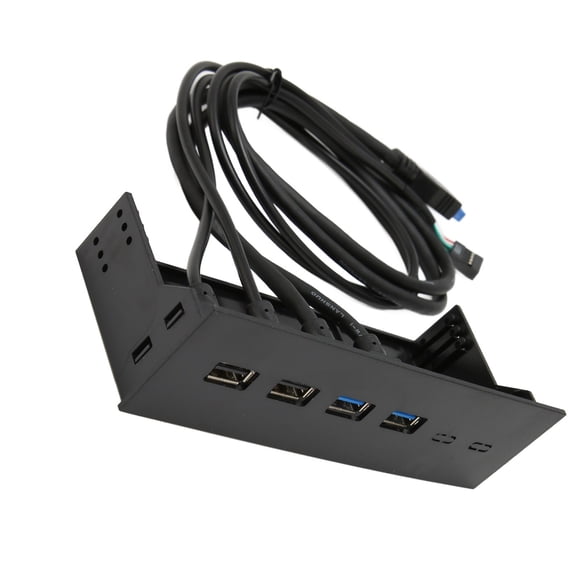 Cegón del Panel Frontal USB 3.2 DE 5.25 Pulgadas, Alta Velocidad DE 5 GBPS Protección de Seguridad del Panel Frontal USB 19PIN para PC