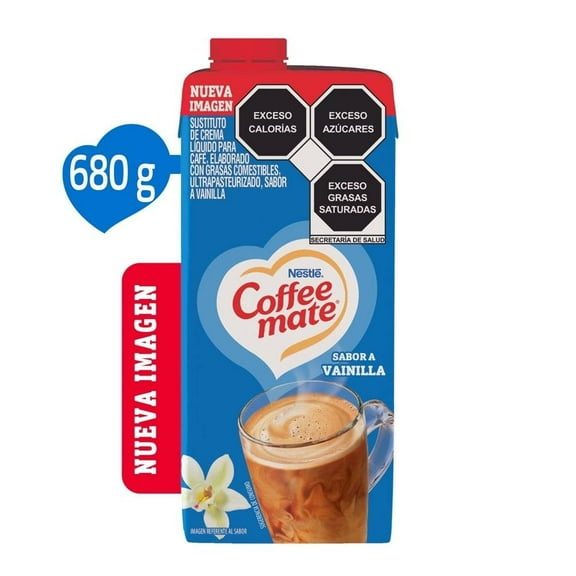 Cremador para café Coffee Mate líquido sabor vainilla 680 ml