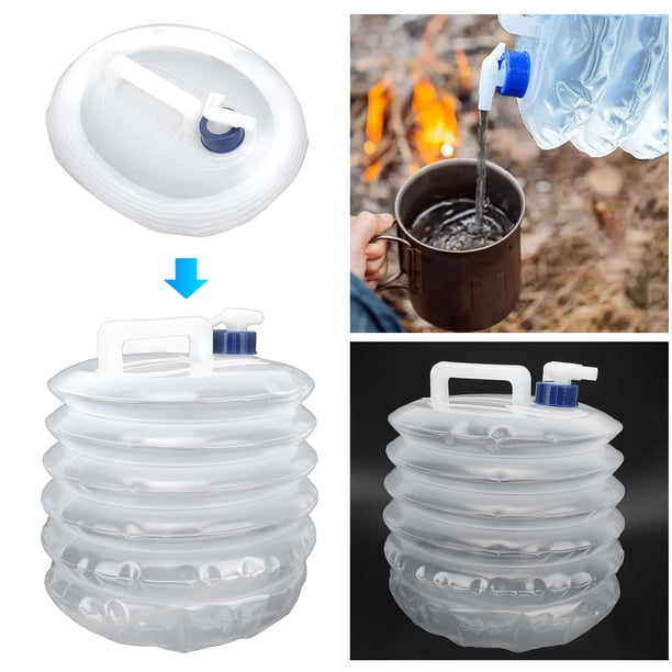 Contenedor De Agua Plegable Para Beber Con Espiga, Jarra Portátil Para Almacenamiento De Agua, Portador De Tanque Para Acampar Al Aire Libre, Senderismo Y Escalada