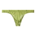 thumbnail image 3 of oelaio Mens Briefs See Through Mesh Thong Lingerie Lightweight Breathable Bikini Panties Transparent Underwear Green XXL, 3 of 4