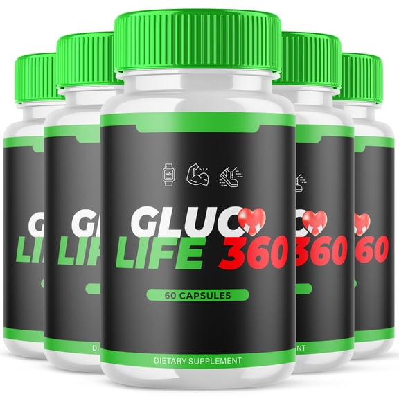 Gluco Life 360 Blood Balance Support Pills Advanced Formula Vitamin Supplement 300 Capsules